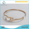 Cupido Amor 18K rosa banhado a ouro zircão pulseira